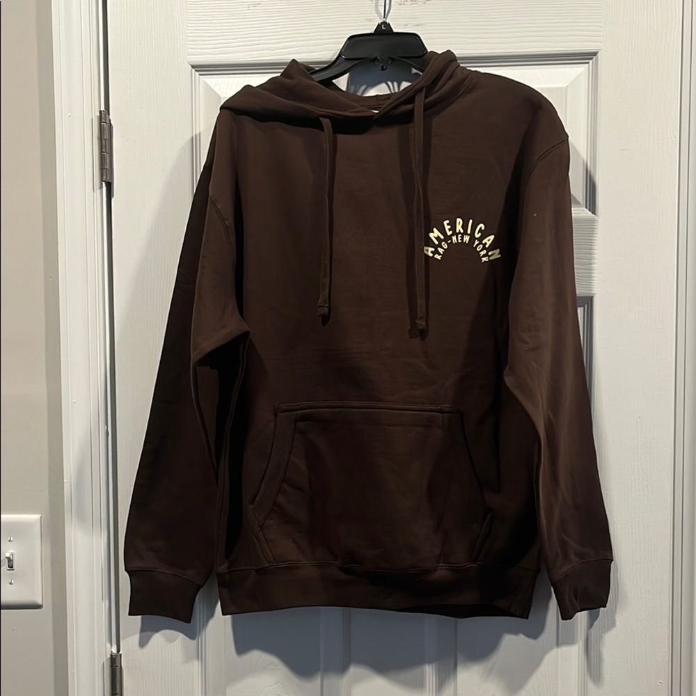 American Rag Brown Pullover Hoodie Sweatshirt. Size L,  New with tags‎